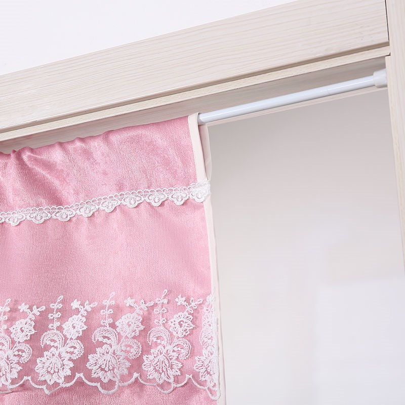 布艺门帘遮光隔断帘家用空调卧室卫生间厨房试衣间免打孔窗帘装饰