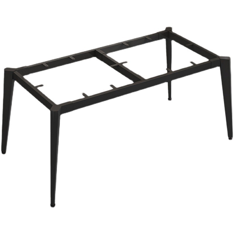 定制桌脚支架烤漆铁艺桌子腿底座岩板会议电脑桌架子工作台餐桌架