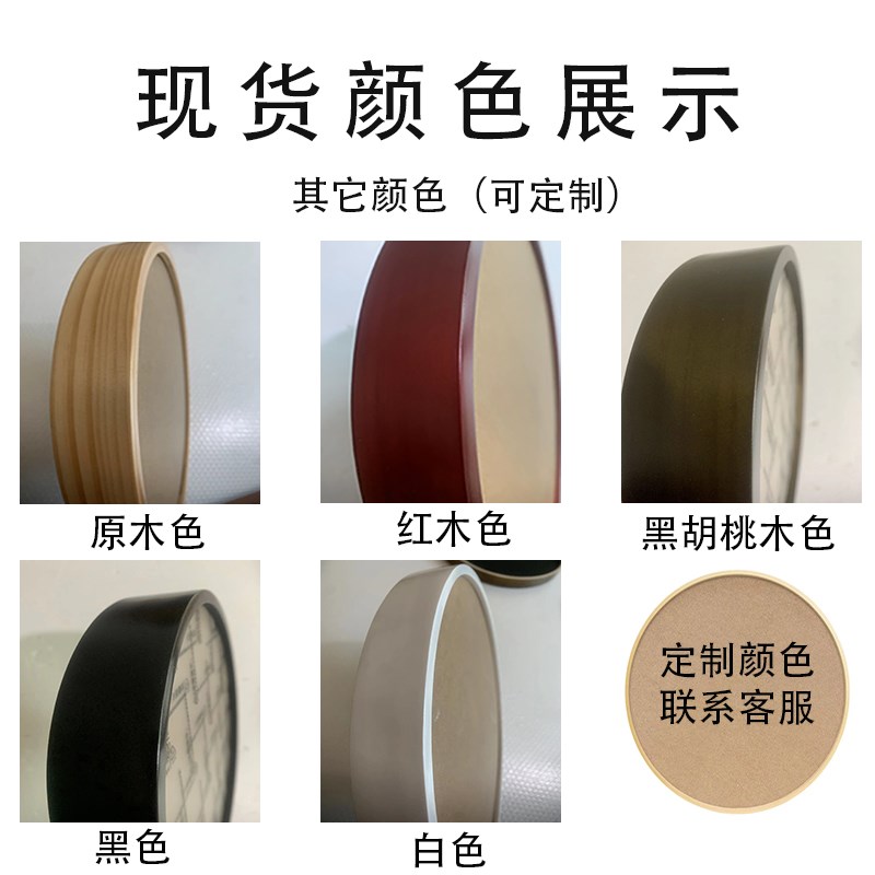 定制灯带圆形画框带灯实木卧室挂画木质灯光背景墙玄关现代装饰画图片