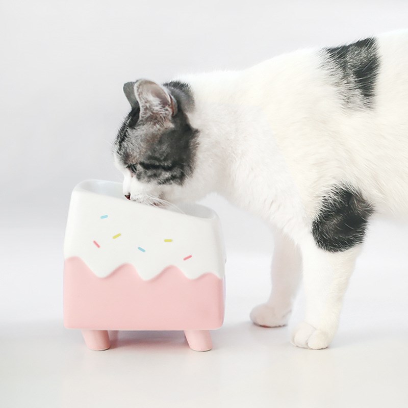 年糕奶油蛋糕碗斜口碗超大圆弧碗口轻质瓷哑光釉面防水防油餐垫