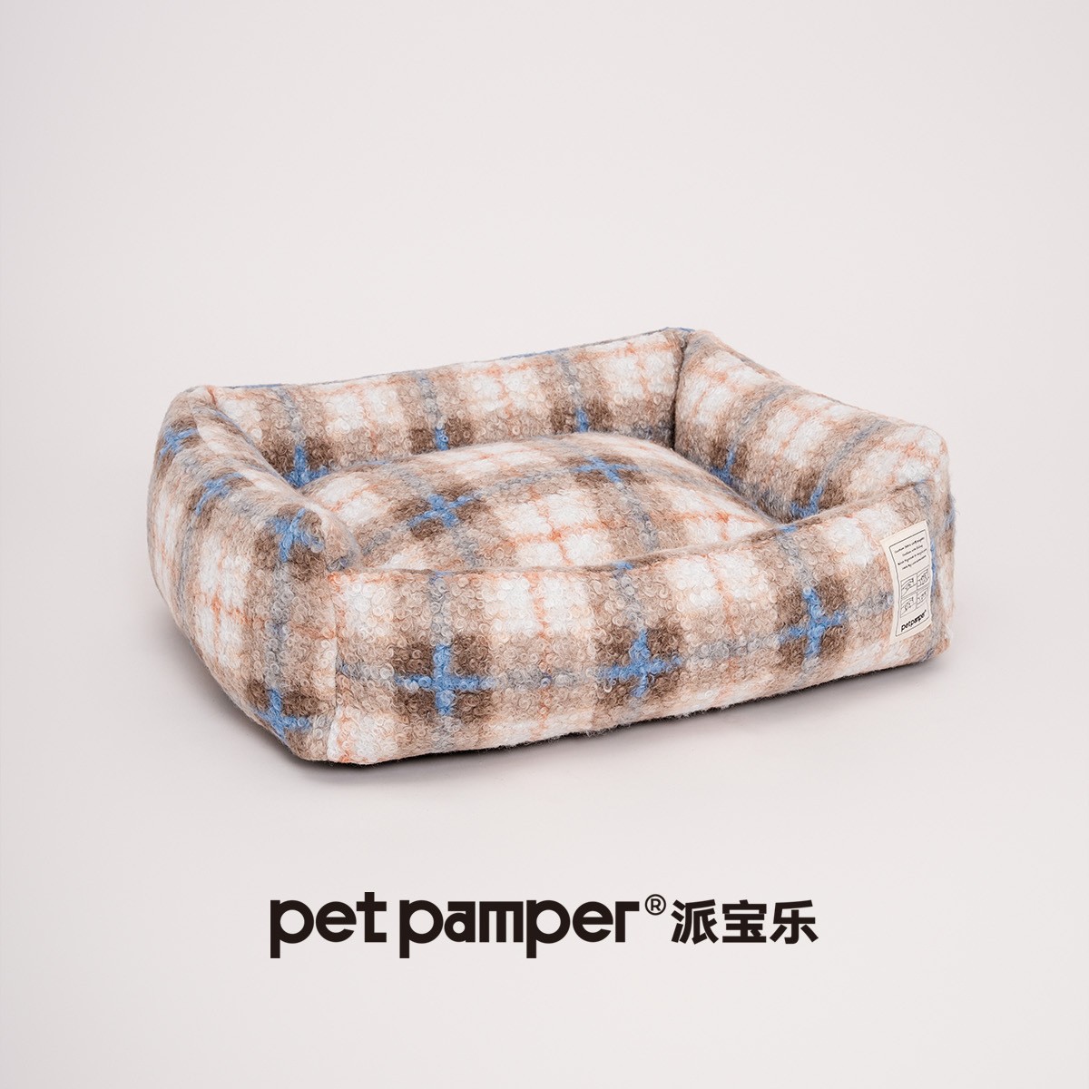 圈呢保暖棋盘格室内透气猫窝