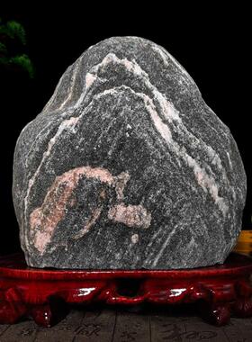 泰山石敢当正宗泰山石天然原石镇宅室内客厅青石中式补角家用摆件