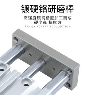 正品 60T三25X亚德客S0三杆气缸X0XCMX15XX1X7轴 3020505040原装