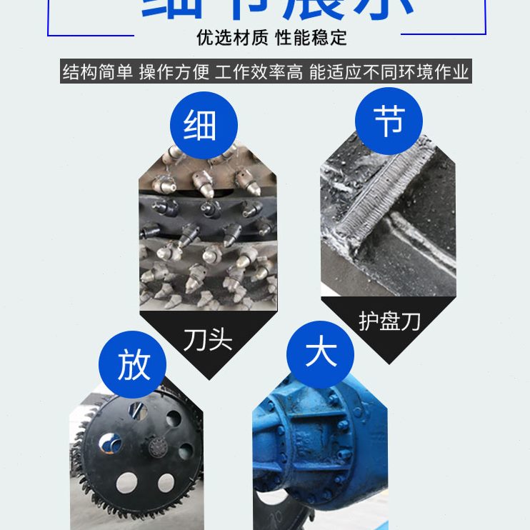 圆盘工程通讯开沟机管道水泥开路农田机机挖沟打沟大型商混槽电缆