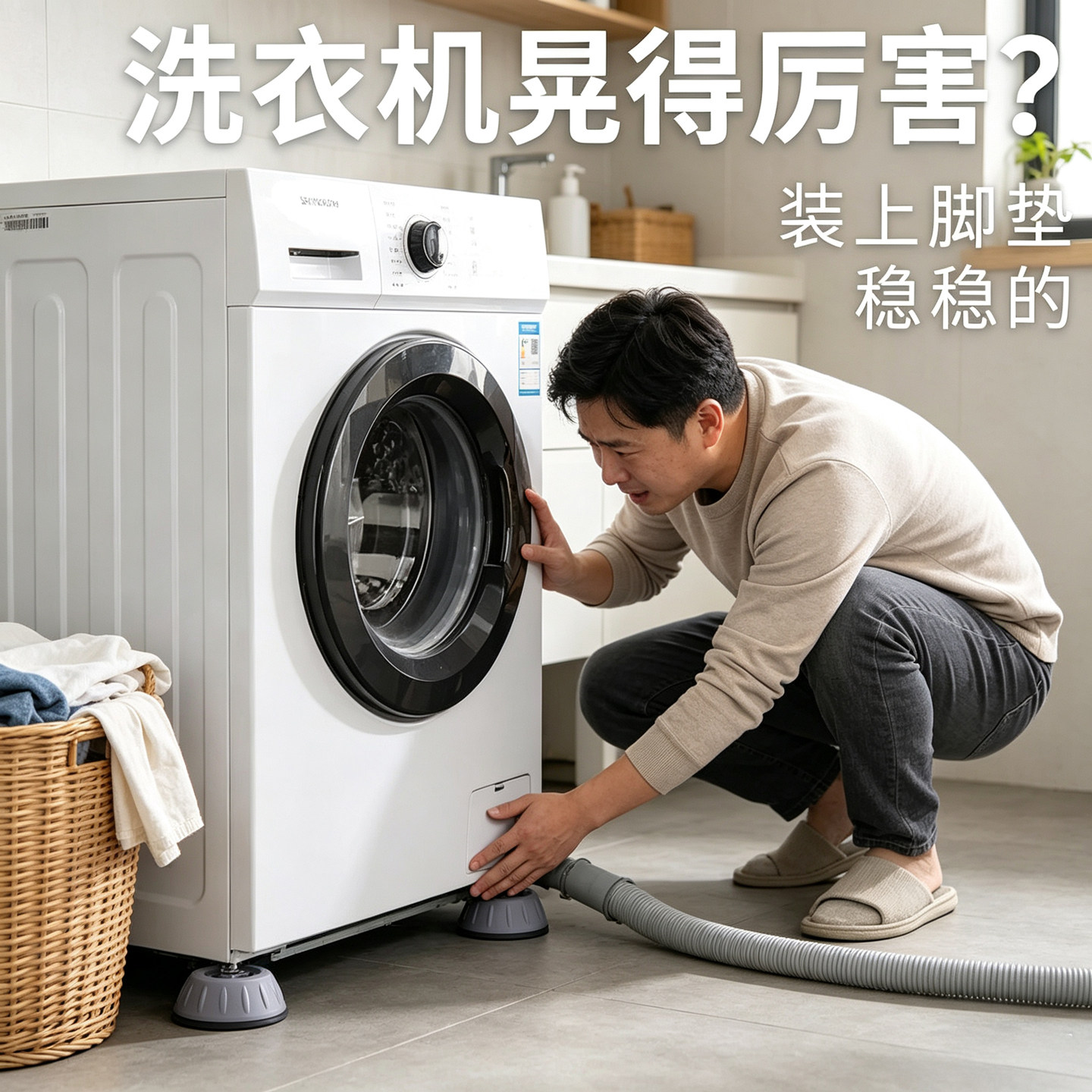 洗衣机底座通用固定脚架