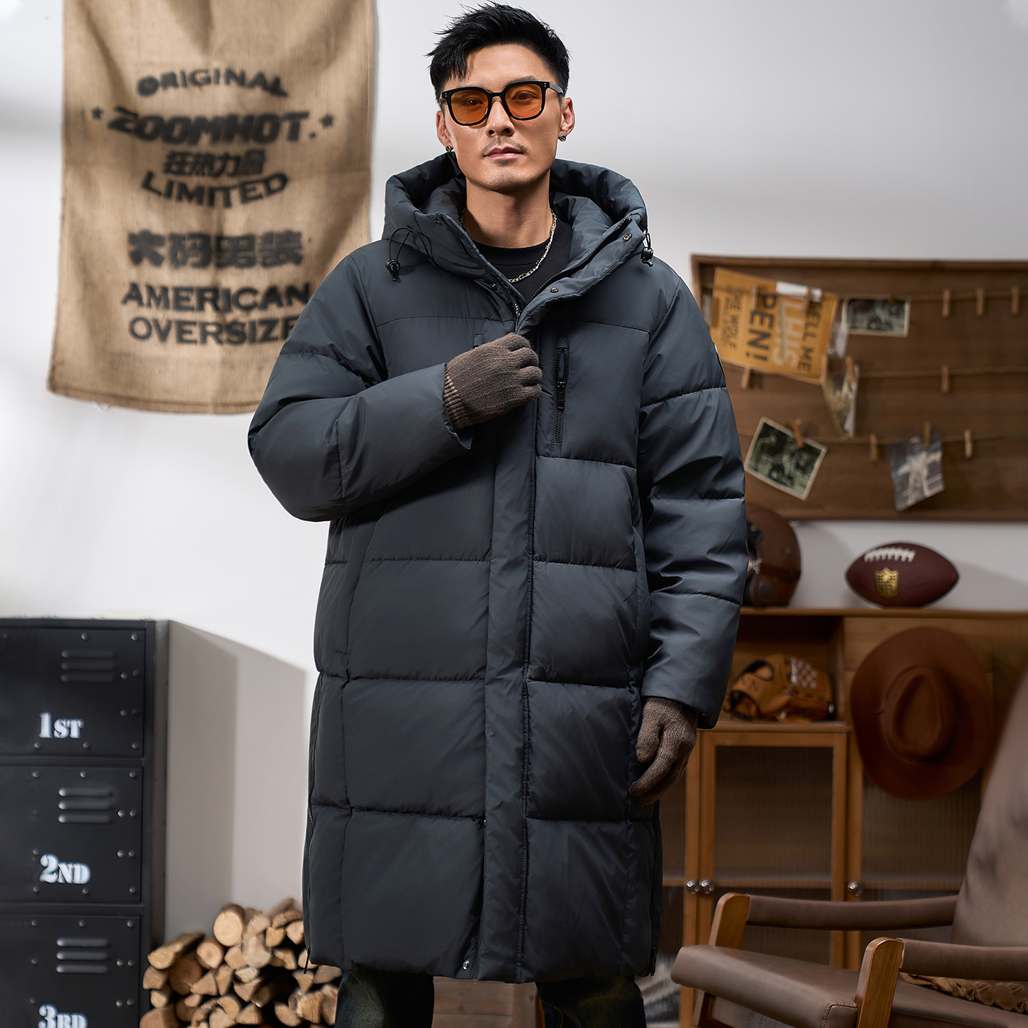 3M加厚棉服御寒防风宽松外套