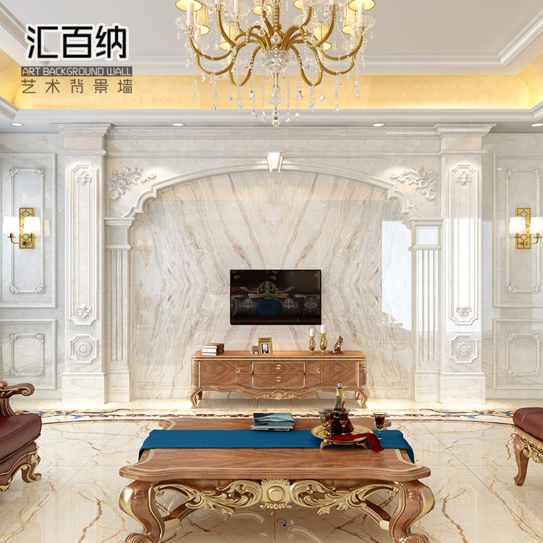 现代M大理石造墙砖3d立体.景 客厅背电视微晶石仿瓷砖背景墙欧式