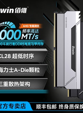 佰维HX100台式机内存条16G*2套装DDR5 6000 6400 6800超频马甲C28