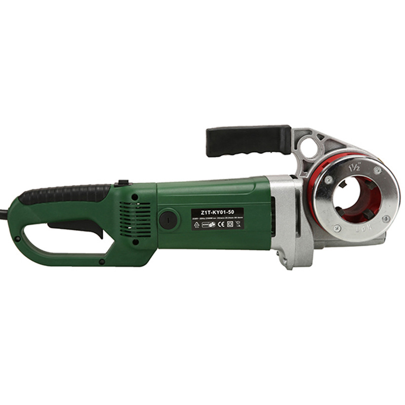 新款绿色50型手持电动套丝机 式铰扳 铰螺纹 镀锌管铁管套丝