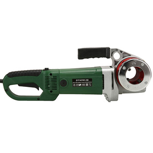 铰螺纹 新款 铰扳 式 镀锌管铁管套丝 绿色50型手持电动套丝机