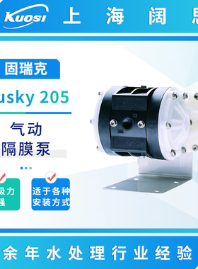固瑞克Husky 205 1/4寸PP气动隔膜泵工业流体输送泵小型污水泵