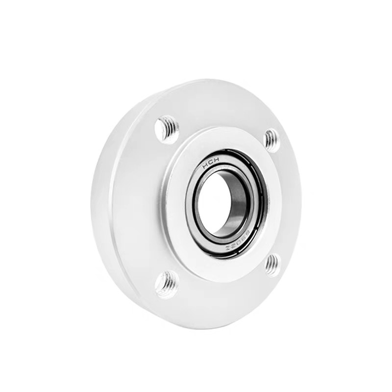 单轴承嵌入型铝合金带座轴s承固定座凸台BGRR卡簧圆法兰轴承座组