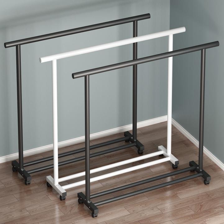 晾衣架落地卧室家用晒衣架折叠室内单杆式挂衣阳台简易晒衣架子