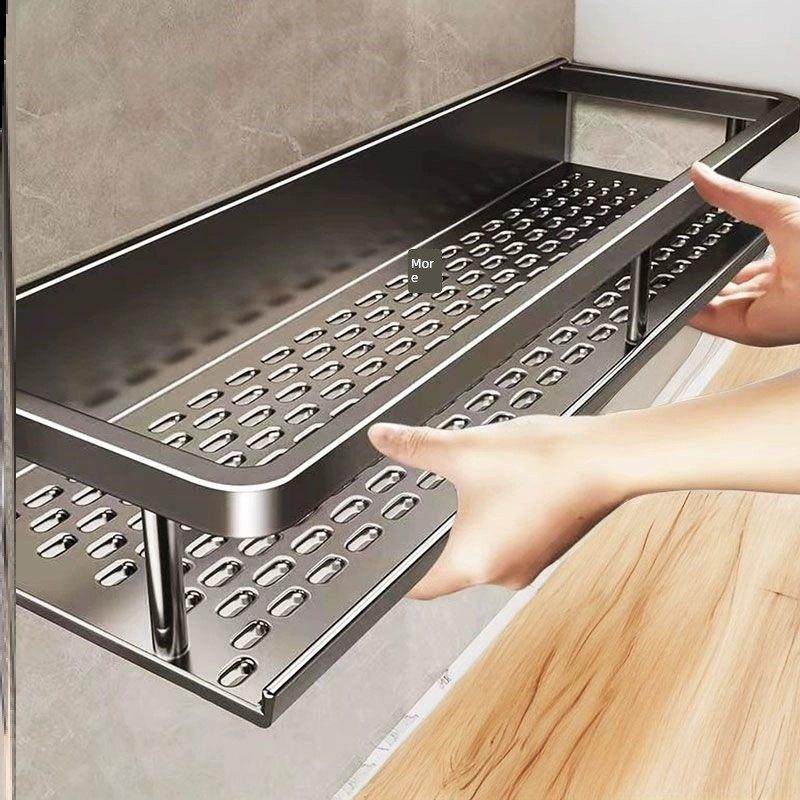 卫生间架子墙上打孔洗漱收纳浴室壁挂式洗手间厕所免台轻奢置物架