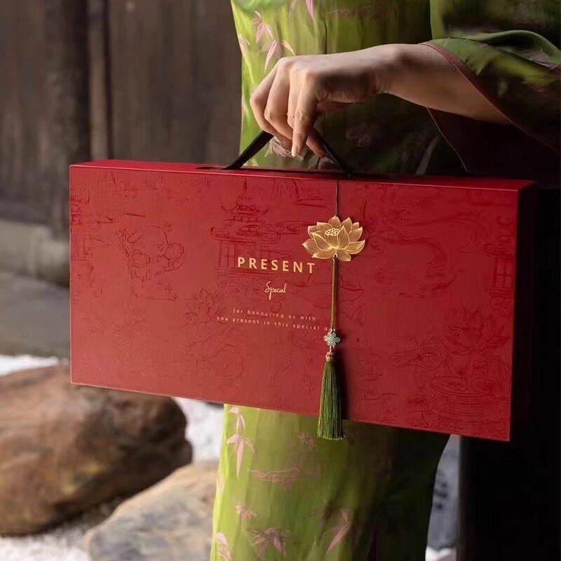 中秋月饼礼盒包装盒传统高档/粒装手提新款空盒定制印logo