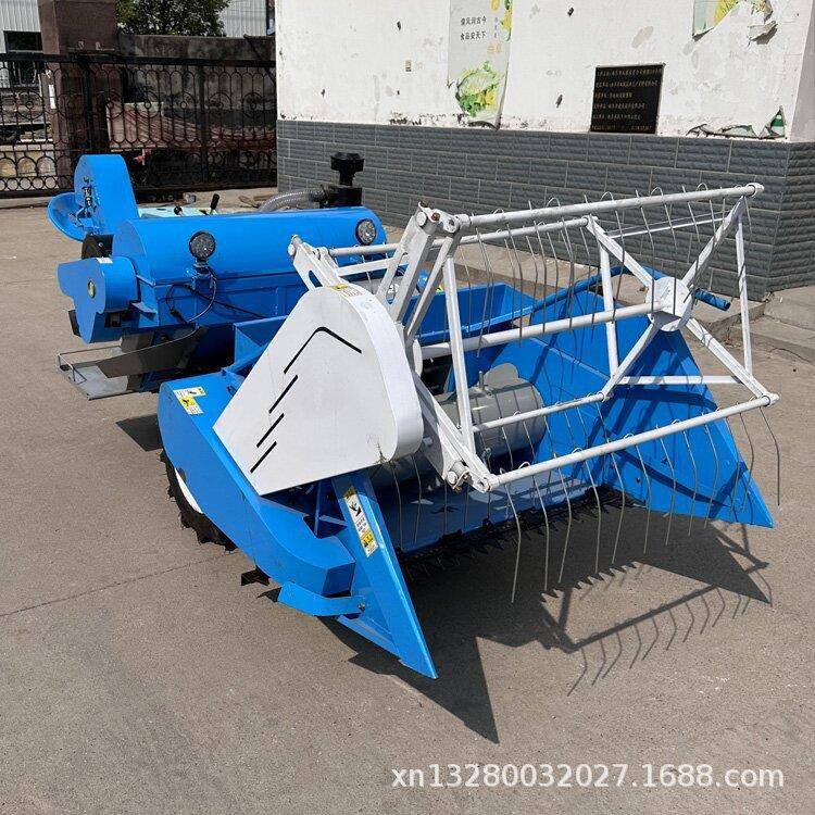 履带式稻谷收割机 丘陵麦子稻谷新型收获机 手扶水稻联合收割机