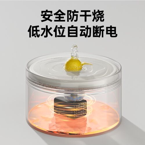 猫咪陶瓷饮水机流动活水宠物饮水器自动循环过滤狗喝水碗防黑下巴