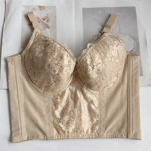 美容院塑身长款 11排扣有钢圈身材管理器聚拢收胃收副乳 文胸大码