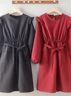 时尚罩衣反穿防水工作围裙女生宠物美容美甲餐饮上班定Z制长袖印