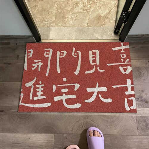 门口家用入户地垫可裁剪门垫化妆室防水防滑地O毯pvc网红耐脏脚垫