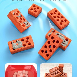 儿童搭房子积木拼装diy手工小屋别墅泥瓦匠建盖房子砌墙玩具益智6