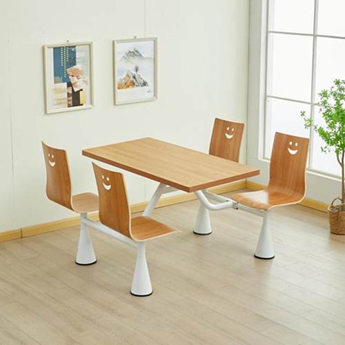 学校单工厂食堂餐饭桌位厅员工餐t-668堂连体不锈钢快餐小吃店桌