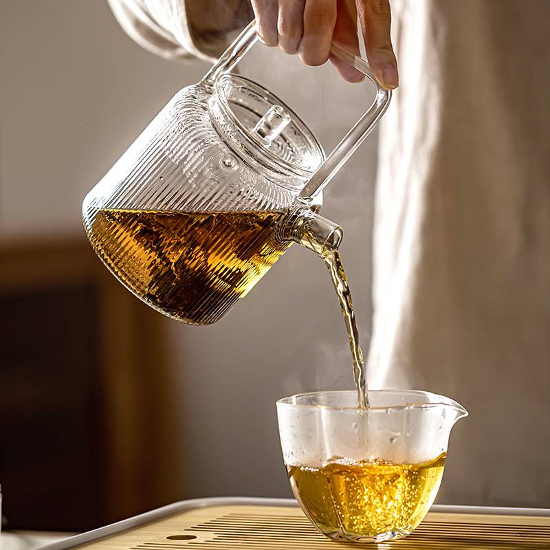 蒸煮玻璃提梁壶烧水壶煮茶器电陶炉煮茶壶套装小号全自动小型围炉