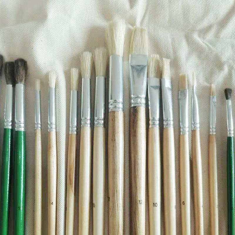支布袋画丙笔套装水彩水49粉烯油6画笔套装
