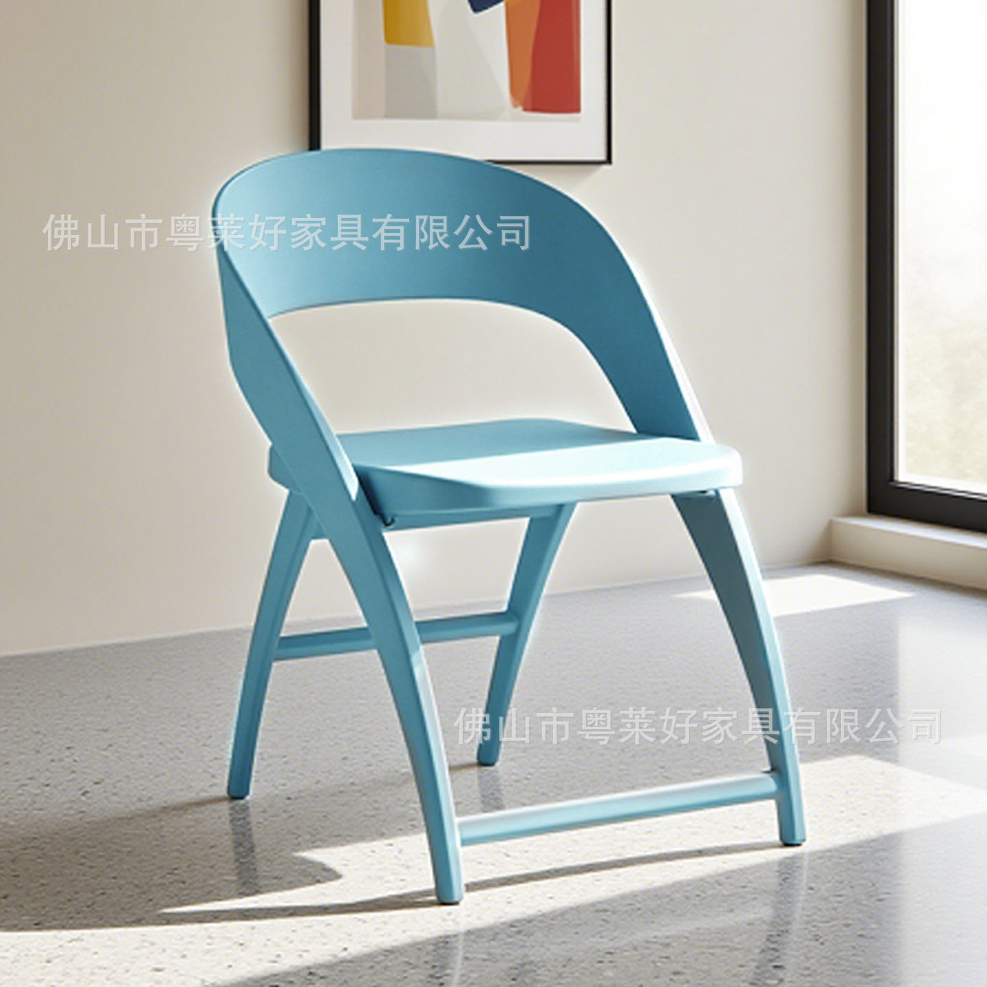 时尚百搭户外休闲椅折叠椅家用加厚可叠放客厅餐桌易收纳塑料凳子