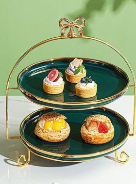 英式架下午茶心架蛋糕餐具摆台子多层点摆盘蝴蝶AEI结甜品台架展