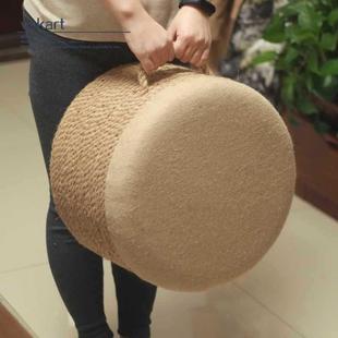 麻凳绳小凳443子用实圆凳客厅矮凳成人木沙发创家意板凳坐墩阳台