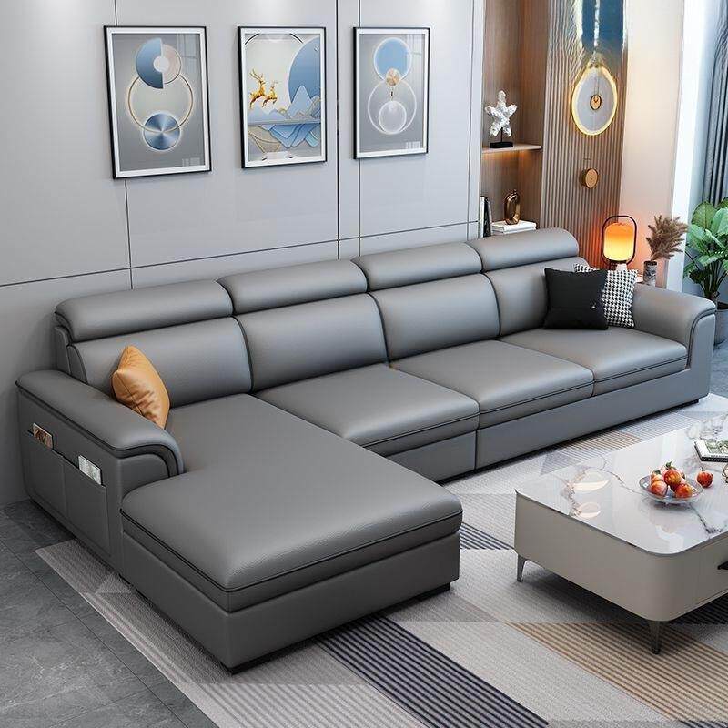 欧合式厅布艺沙发小户型简约CSO现代免客洗科技猫抓布整装组家具