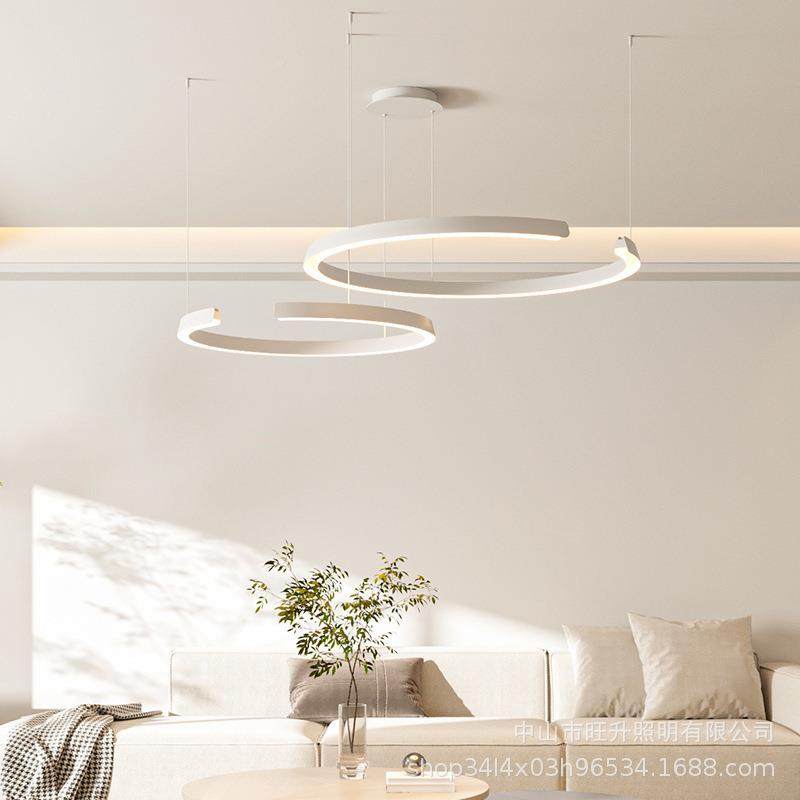 全光护眼客厅吊264灯现气代简约大主谱餐厅灯圆环奶油风广东中山,家装灯饰光源,智能吊灯,淘宝优惠券,粉丝福利购,淘宝优惠卷