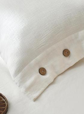 屿川优选丨2052新织款A类纯棉色洗棉床单日LS-单品式民水宿家用全