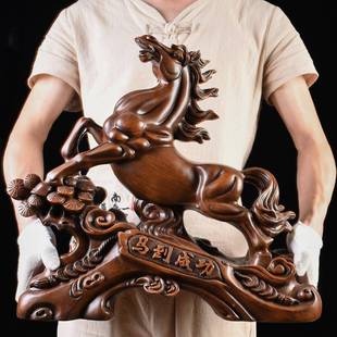 马到功玄关风马摆件成办水公室客厅GY017老板桌面装摆件工艺品招