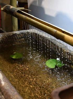 石槽流水摆件造景组合户外院循环水鱼景观老鱼缸庭FS756030养池室