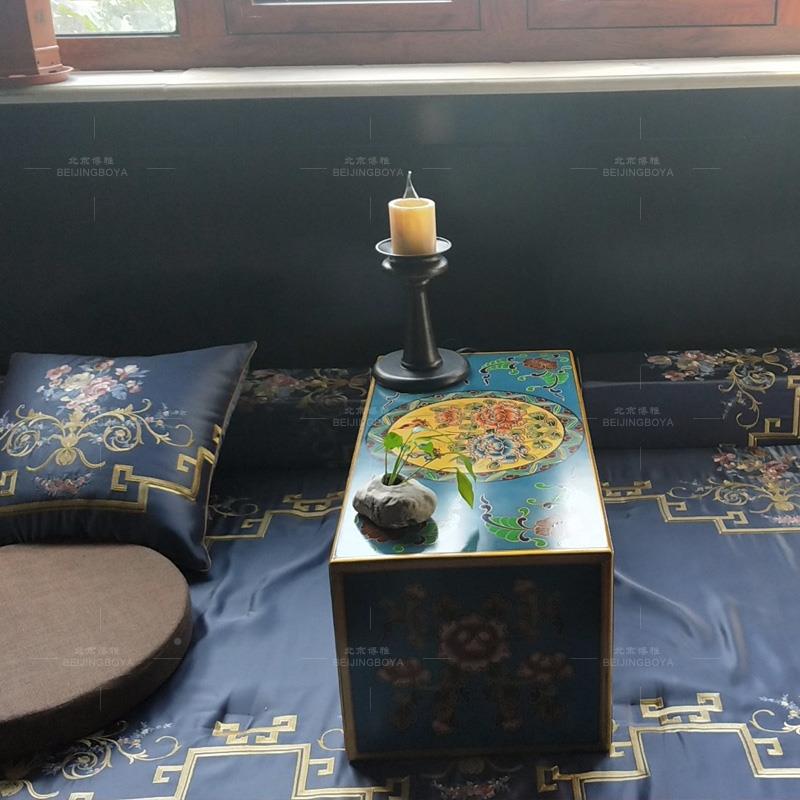 8V现代中式榻703530米桌子窗榻台飘窗小几创术意家用轻奢炕桌客茶