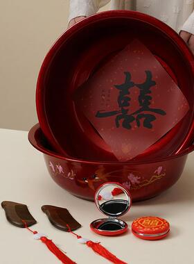 夏知己陪装女方结婚用品大全婚AL102405庆洗嫁漱备仲婚物套品娘家