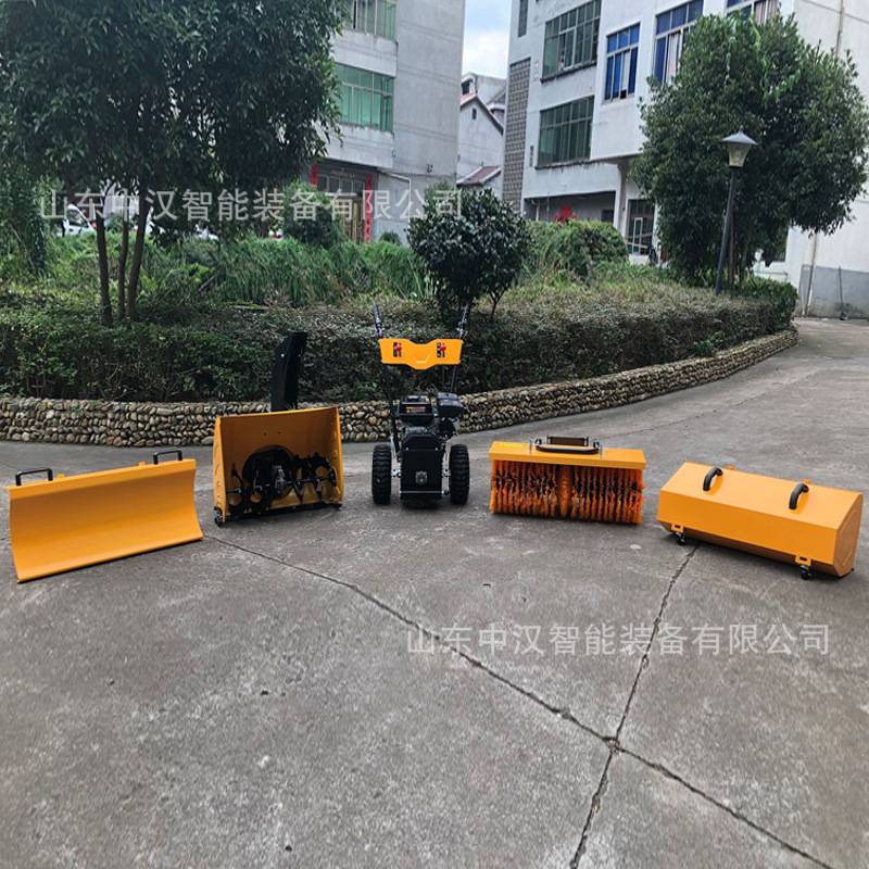 小型抛雪机手推式电动家用除雪扫灰机大型车载四轮柴油道路扫雪机