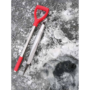 血槽三棱冰镩子可拆卸大号冰窜子冰钏砸冰凿冰器冬钓破冰工具冰钎