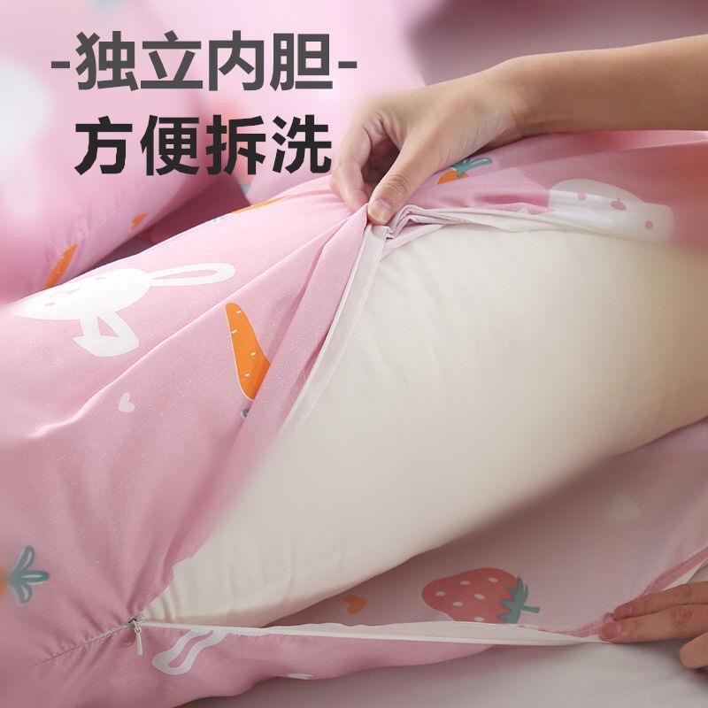 跨境腰孕妇枕腹头护侧卧托抱枕U型枕WY008多功能腰枕可拆洗靠枕枕
