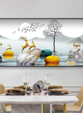 大电RER表箱饰画免打孔遮挡配电箱寸电源开关轻奢装电闸尺盒大幅