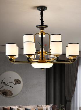 新中式灯客吊灯后现代简约大楼气餐厅大灯中国风高档别厅墅88631