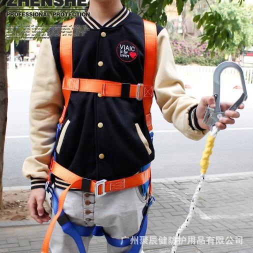 H991带002全身式空作高业坠落防护安全5牌点式带护腰安全带