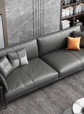 FDG46F公沙茶几组合现代简约发商务会客实木三人位沙发小室户办型