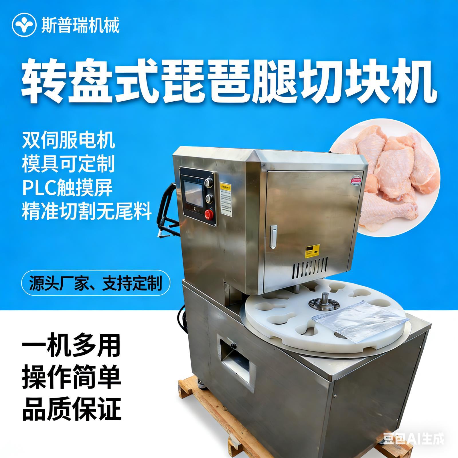 现货供应现货转盘设备琵琶鸭脖供应转盘式切块鸡爪鸡腿商用盘式
