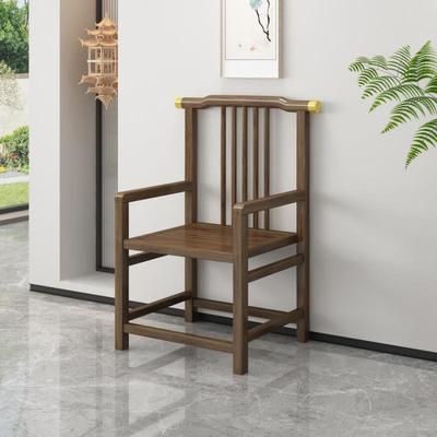 实木中LUD式太围椅圈椅桌牙配椅家用办公两用师椅卷书椅月茶椅官