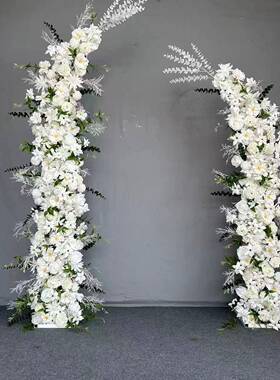 新款婚庆道具拱角铁牛门羊艺角门户外草坪婚礼花架门拱456456门舞