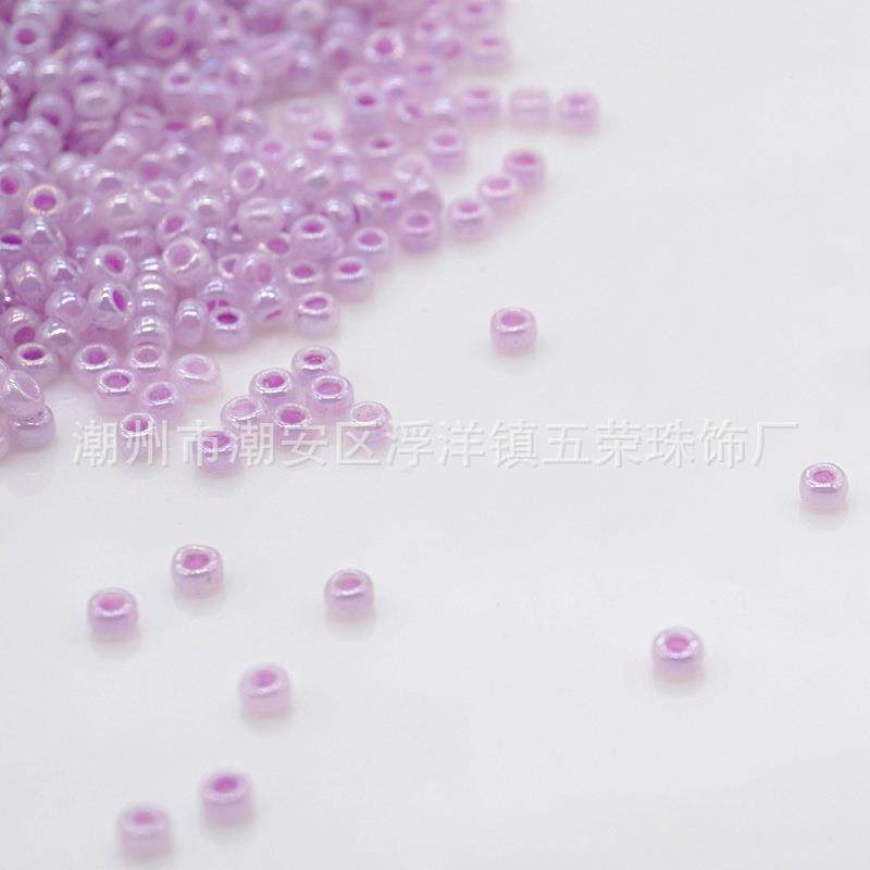 WHQBRZX22电珠脑绣珠盘珠饰品辅料连线玻机璃米珠机绣玻璃-散珠