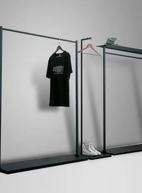 款衣帽落地欧式UHJ卧室创意客厅简铁艺挂新衣架组装架置衣易服架